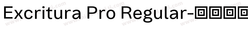 Excritura Pro Regular字体转换